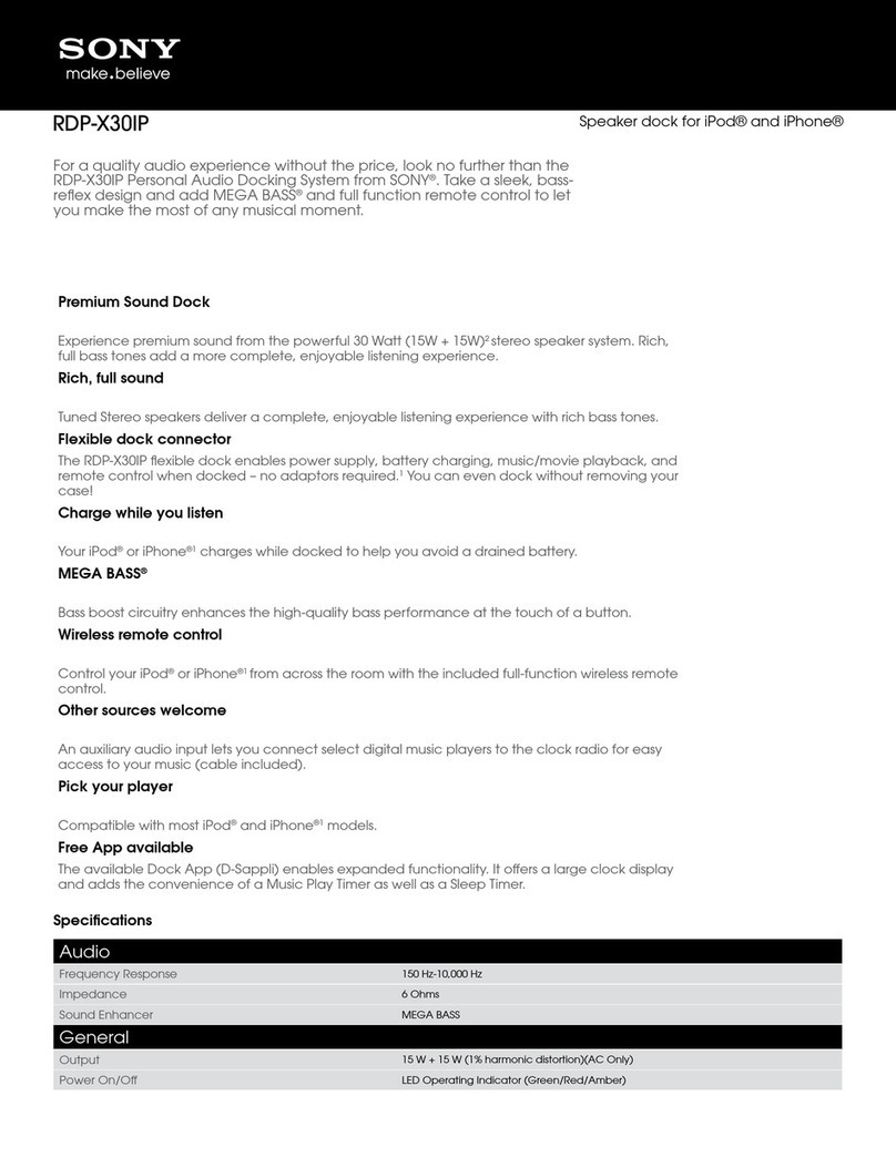 Sony RDP-X30IP User manual