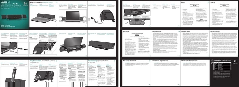 Logitech 980-000101 - AudioHub PC Multimedia Speaker... User manual