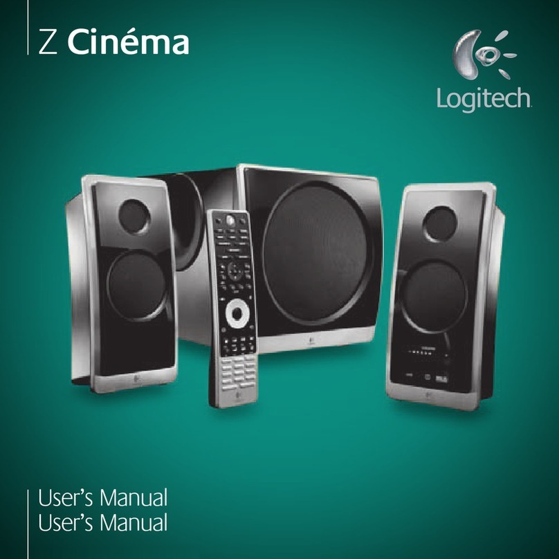 Logitech 980-000085 - Z Cinema 2.1-CH PC Multimedia Home Theater Speaker... user manual