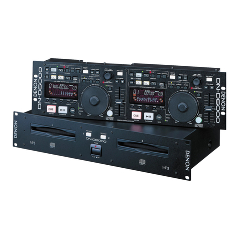 Denon DND6000 - Dual DJ CD Player operating instructions