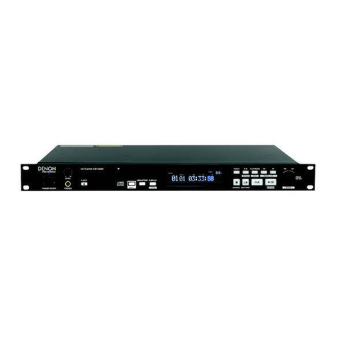 Denon Dn-c620 - Dnc620 Professional Broadcast Cd... User manual
