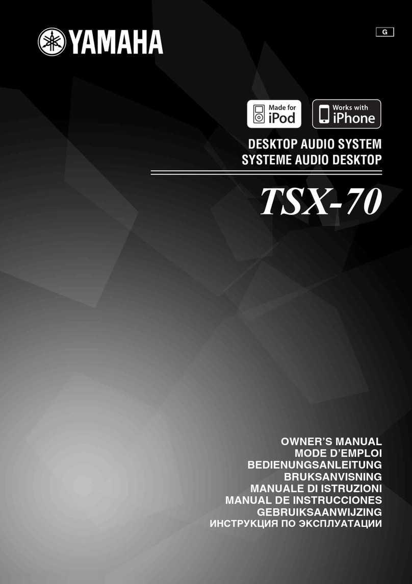 Yamaha TSX-70BR User manual