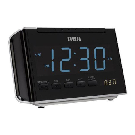 RCA RC46 - AM/FM Alarm Clock Radio Instruction Manual