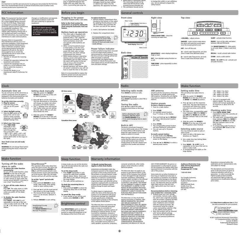 RCA RC140 User manual