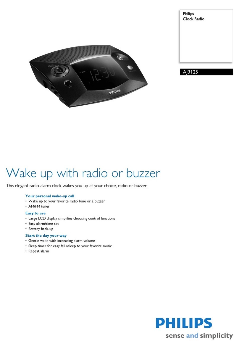 Philips AJ3125 User manual