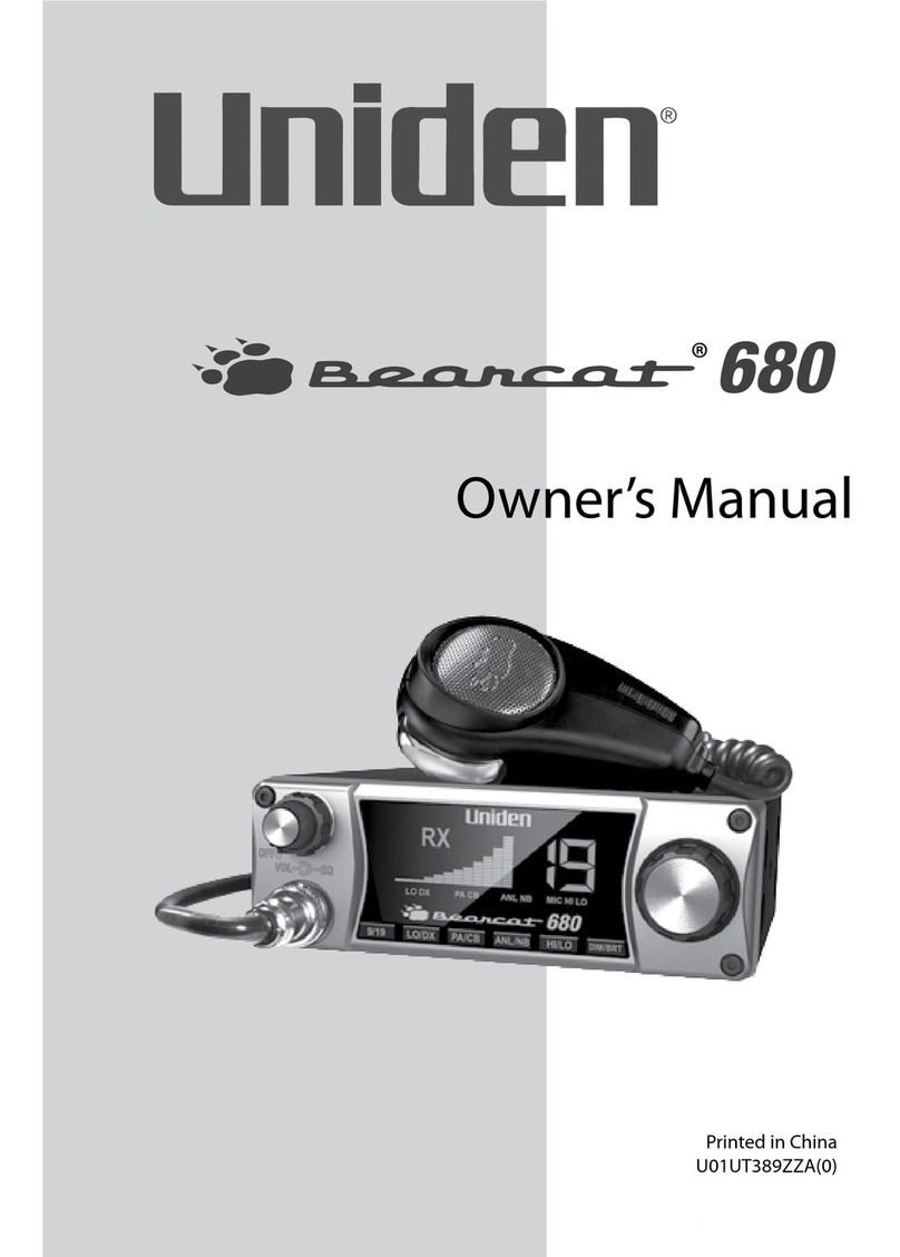Uniden BEARCAT 680 User manual