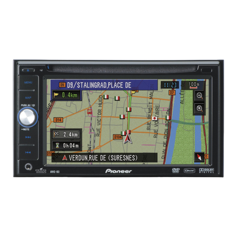 Pioneer AVIC-D3 - Navigation System With DVD Player User manual