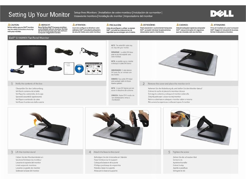 Dell 320-7459 - S1909WXF - 19" LCD Monitor User manual Dell 320-7459 - S1909WXF - 19" LCD Monitor User manual