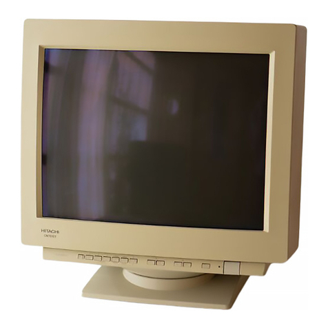 Hitachi CM751 - SuperScan 751 - 19" CRT Display User manual