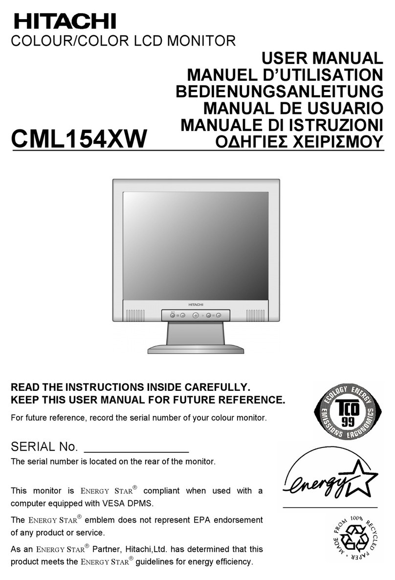 Hitachi CML154XW User manual