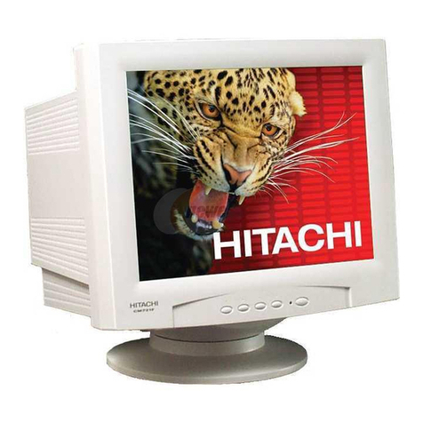 Hitachi CM721F - 19" CRT Display User manual