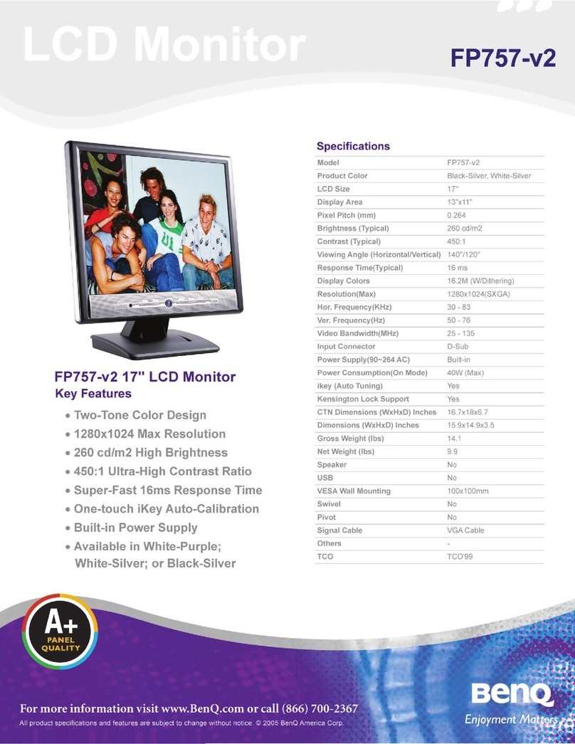 BenQ FP757 User manual