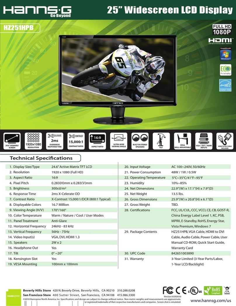 Hanns.G HZ251HPB User manual Hanns.G HZ251HPB User manual