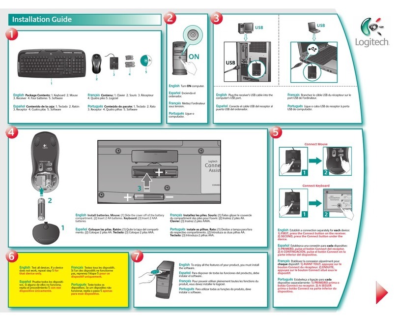 Logitech 920-000390 - Cordless Desktop LX 310 Laser Wireless... installation guide