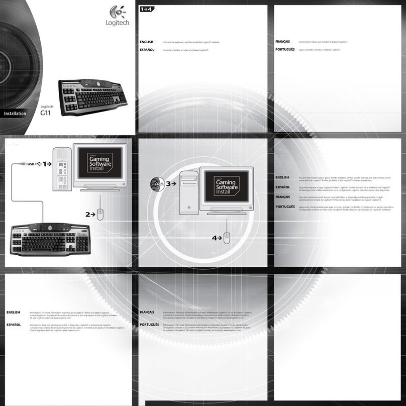 Logitech 967929-0403 - G11 Gaming Keyboard Wired User manual