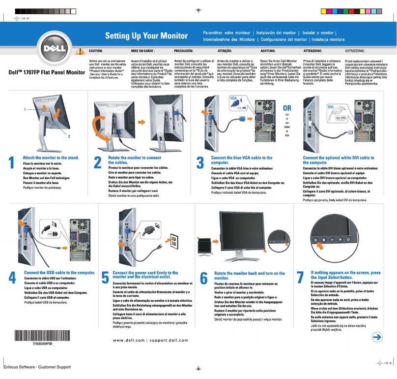Dell 1707FP - UltraSharp - 17" LCD Monitor User manual