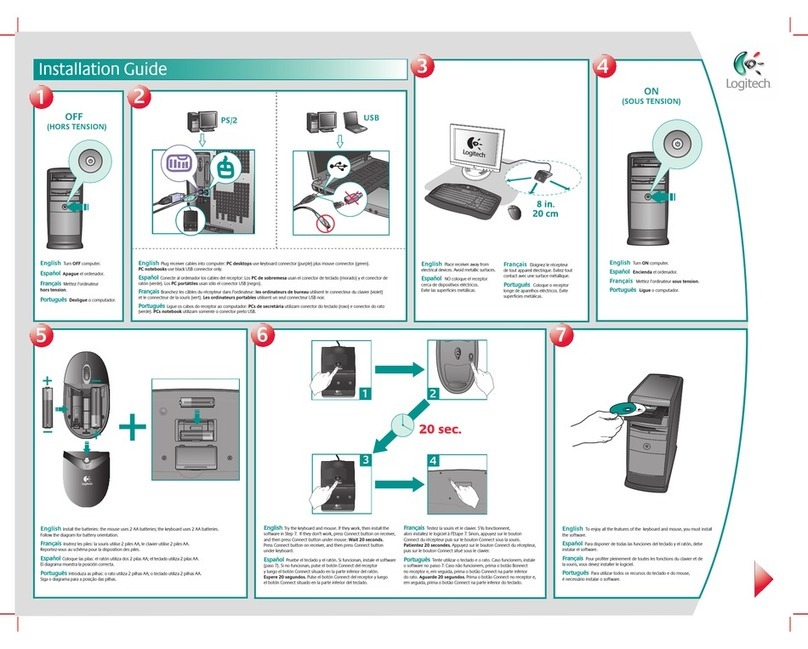 Logitech 967427-0403 - Cordless Desktop LX 300 installation guide
