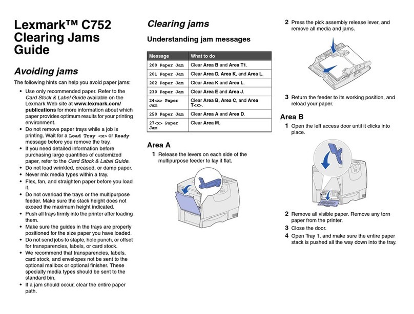 Lexmark C 752 User manual