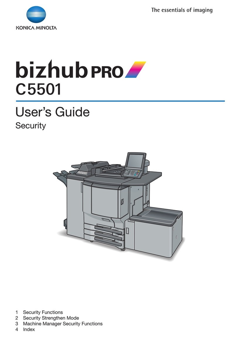 Konica Minolta bizhub PRO C5501 Security guide
