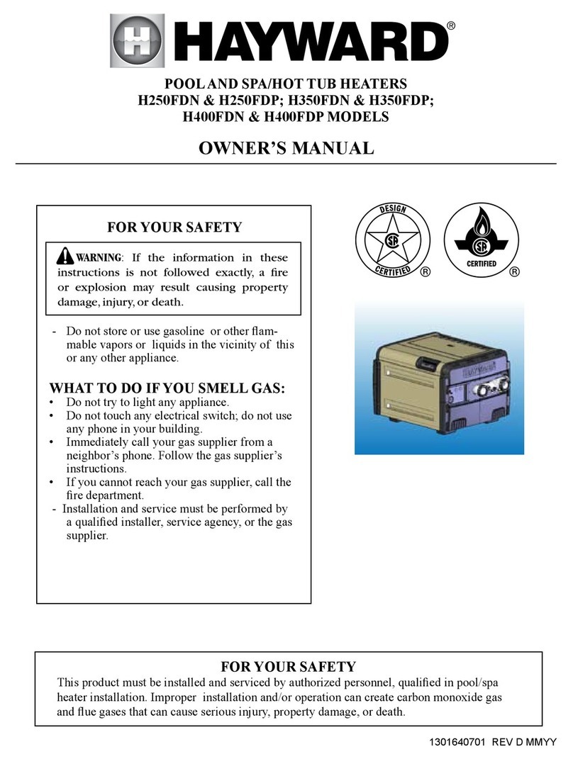 Hayward Universal H-Series Low NOx owner's manual Hayward Universal H-Series Low NOx owner's manual