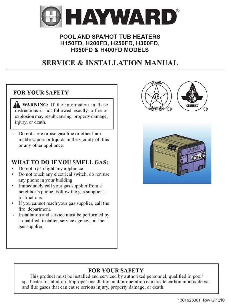 Hayward Universal H-Series Low NOx Service & installation manual