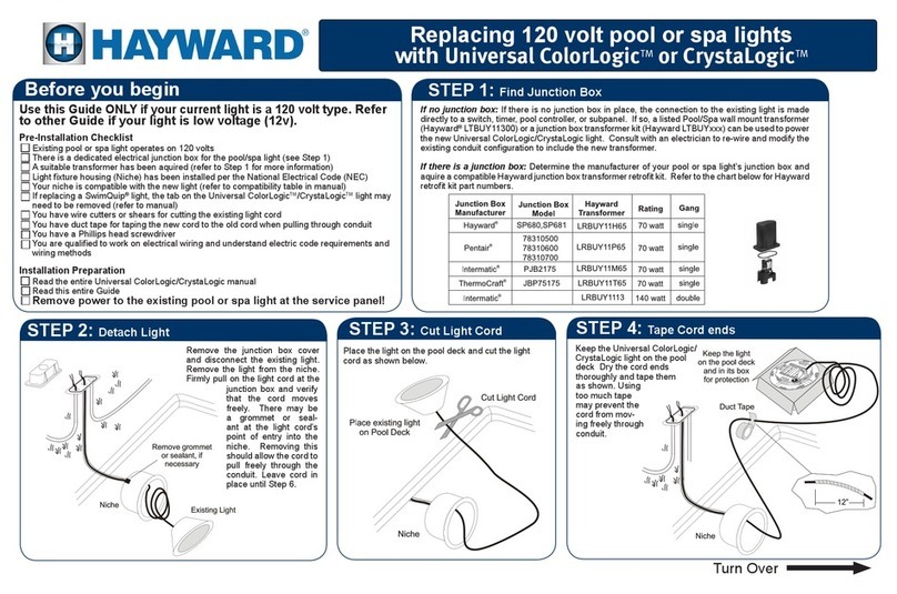 Hayward Universal ColorLogic Replacement guide