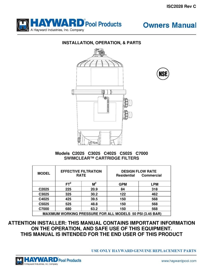 Hayward SwimClear owner's manual
