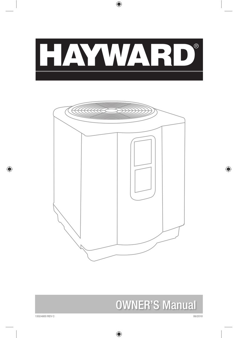 Hayward Spa Heaters User manual