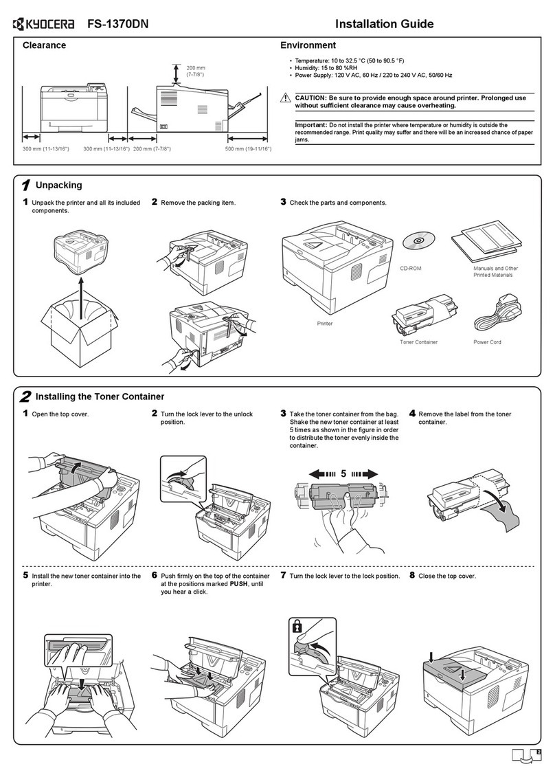 Kyocera ECOSYS FS-1370DN User manual Kyocera ECOSYS FS-1370DN User manual
