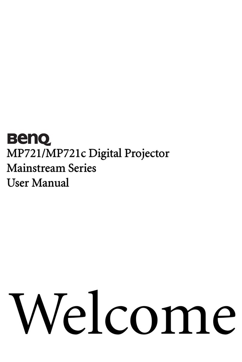 BenQ MP721 - XGA DLP Projector User manual