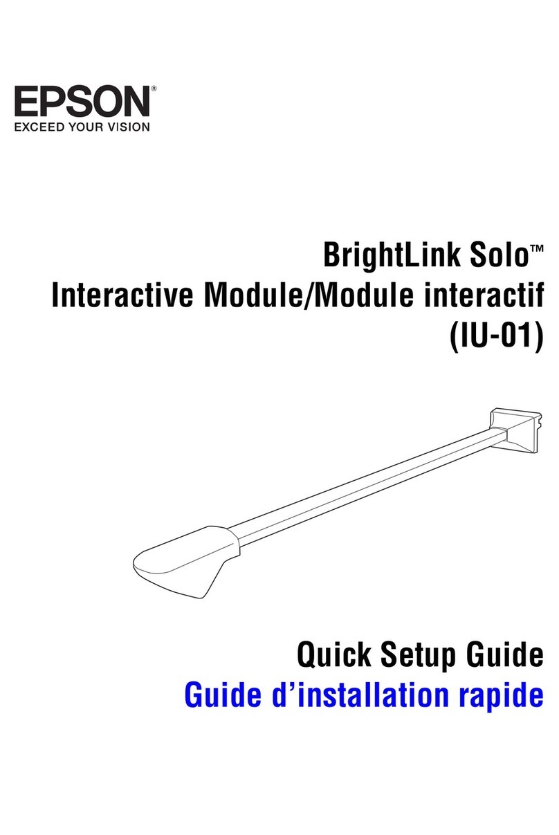 Epson BrightLink Solo Interactive Module (IU-01 User manual