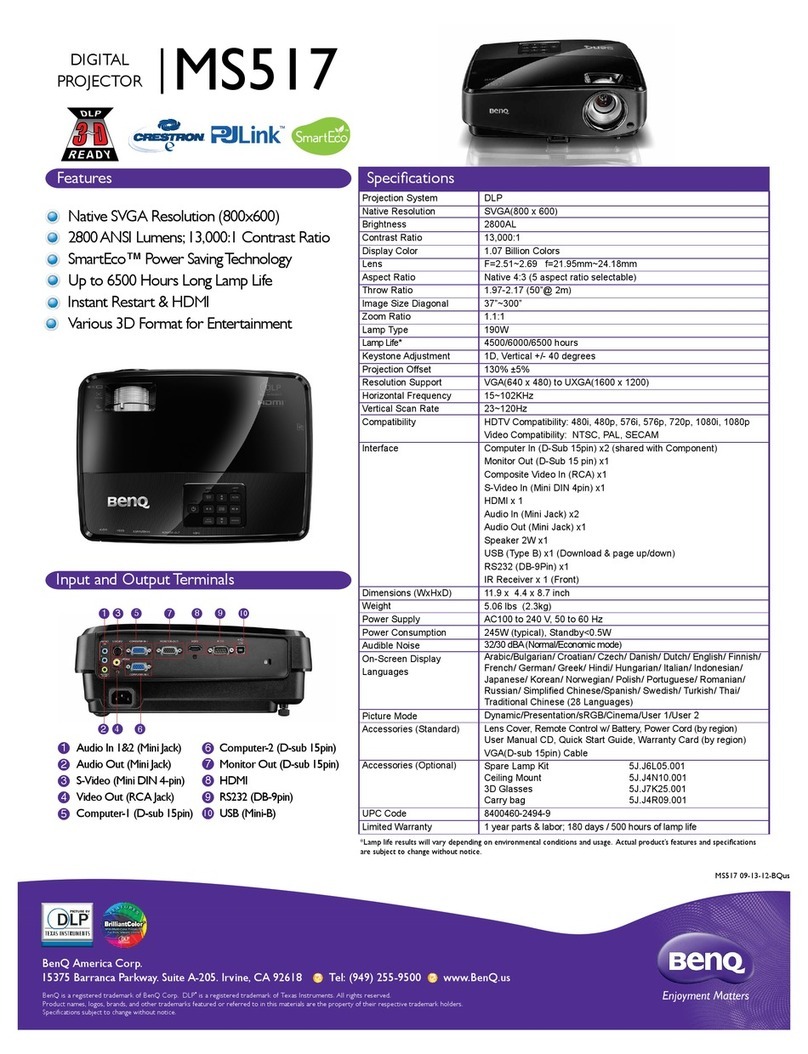 BenQ MS517 User manual