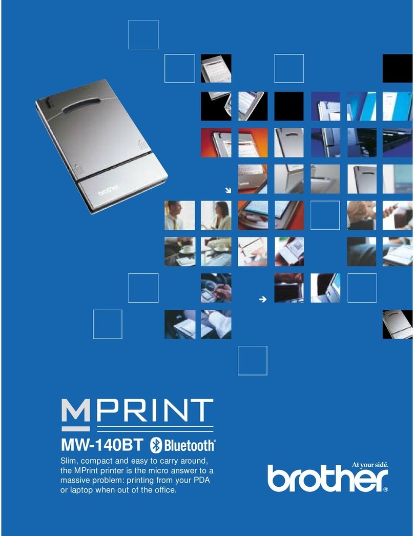 Brother MPrint MW-140BT User manual Brother MPrint MW-140BT User manual
