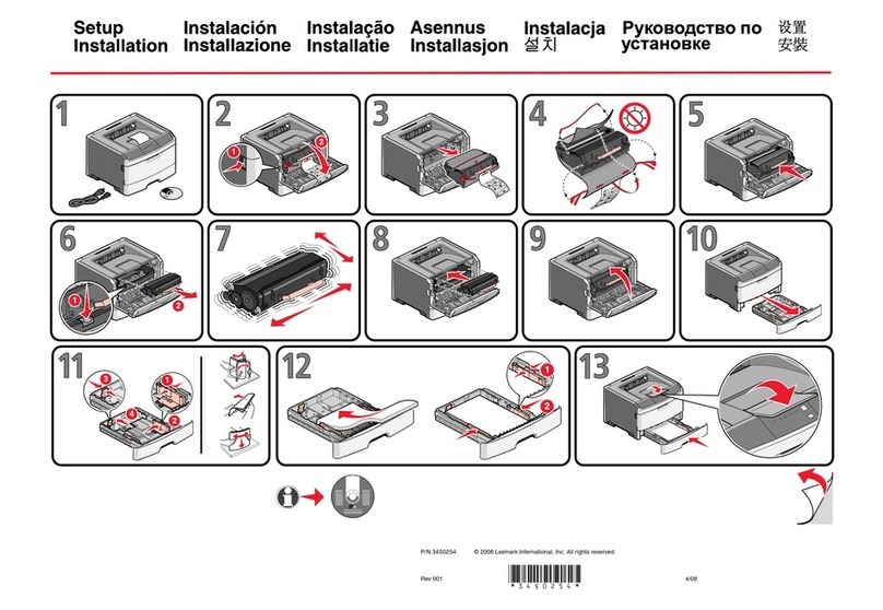 Lexmark 34S0309 - E 260dtn B/W Laser Printer Manual