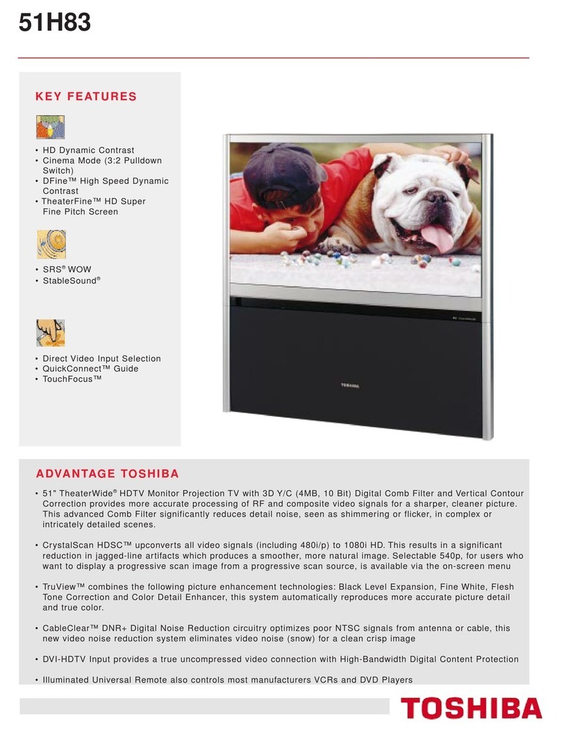 Toshiba TheaterWide 51H83 User manual