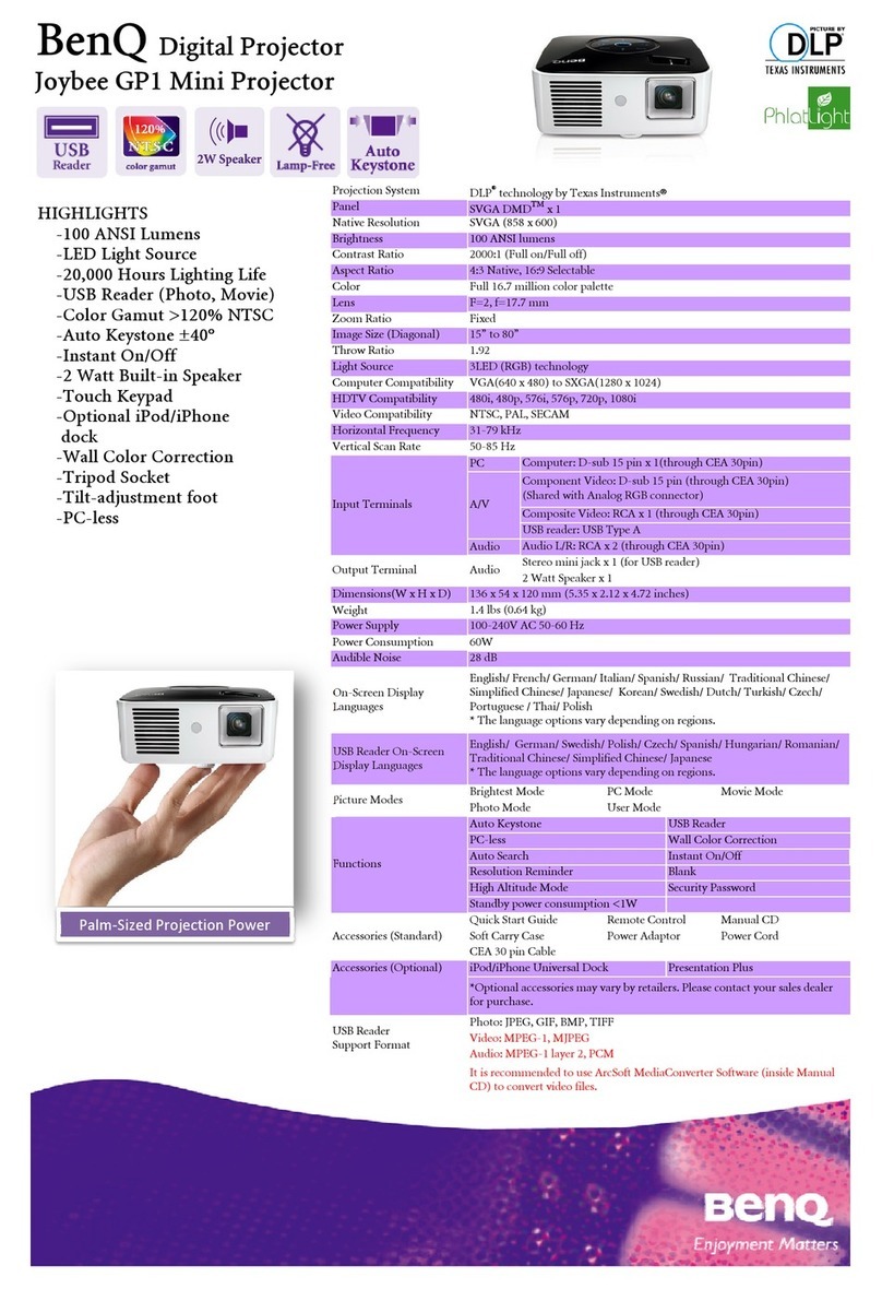 BenQ Joybee GP1 User manual