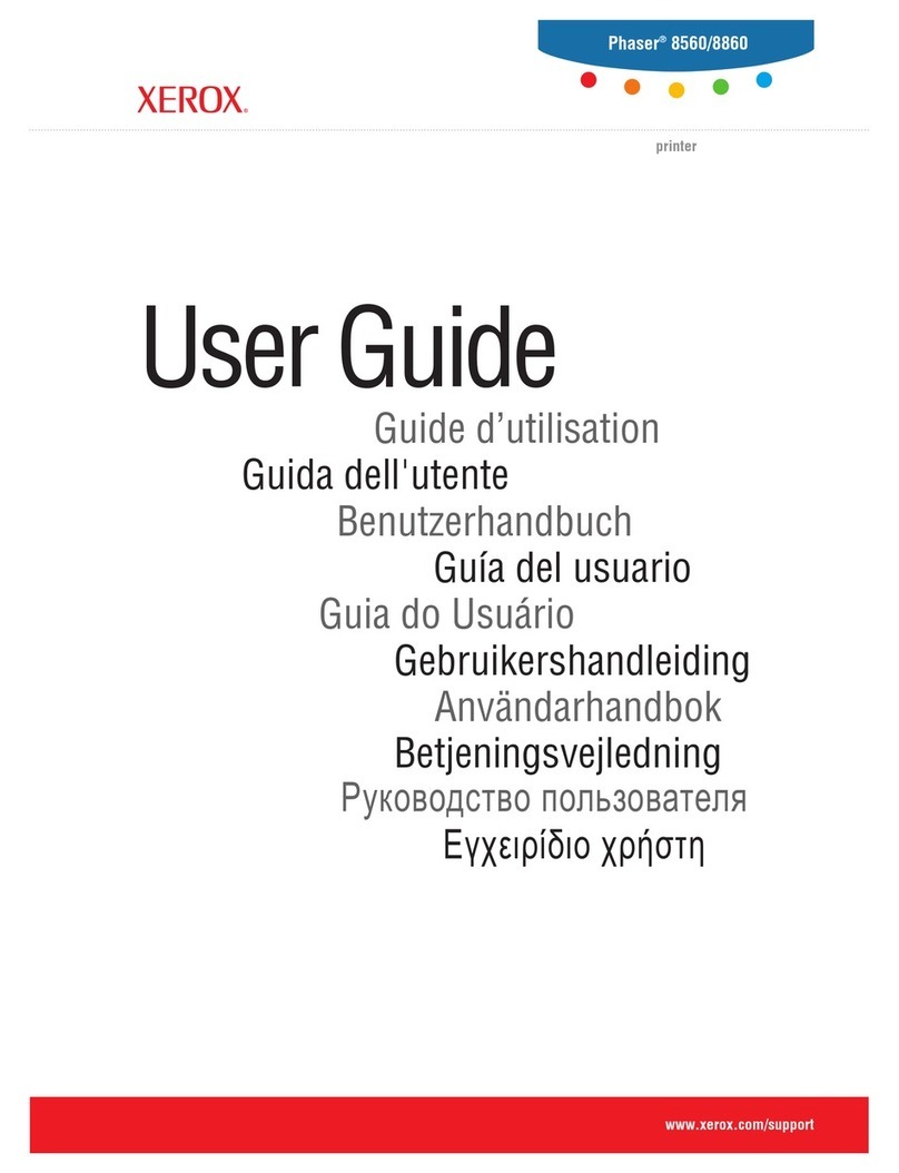 Xerox 8860DN - Phaser Color Solid Ink Printer User manual