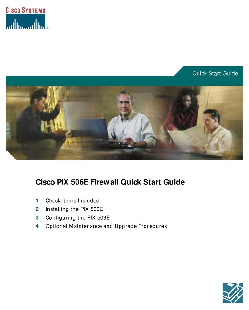 Cisco PIX 506E - Security Appliance quick start guide
