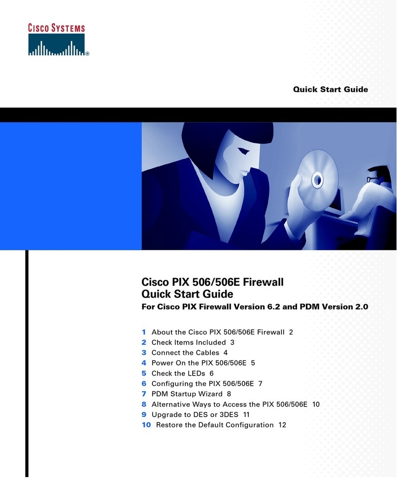 Cisco PIX 506 - Firewall quick start guide