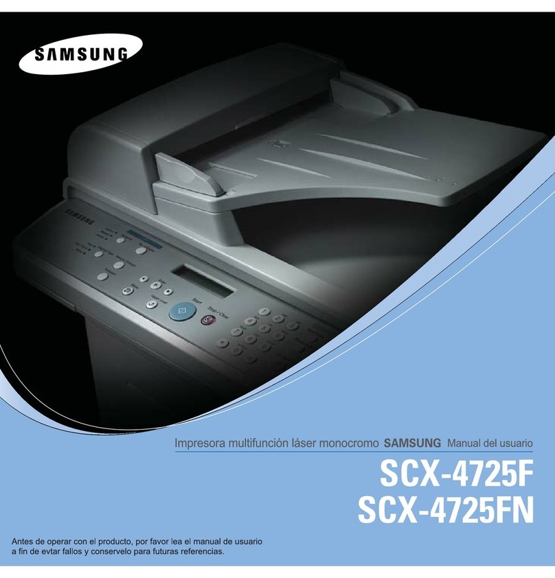 Samsung SCX 4725FN - B/W Laser - All-in-One User guide Samsung SCX 4725FN - B/W Laser - All-in-One User guide