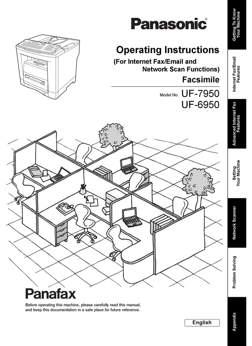 Panasonic UF-6950 - Panafax - Multifunction Network guide