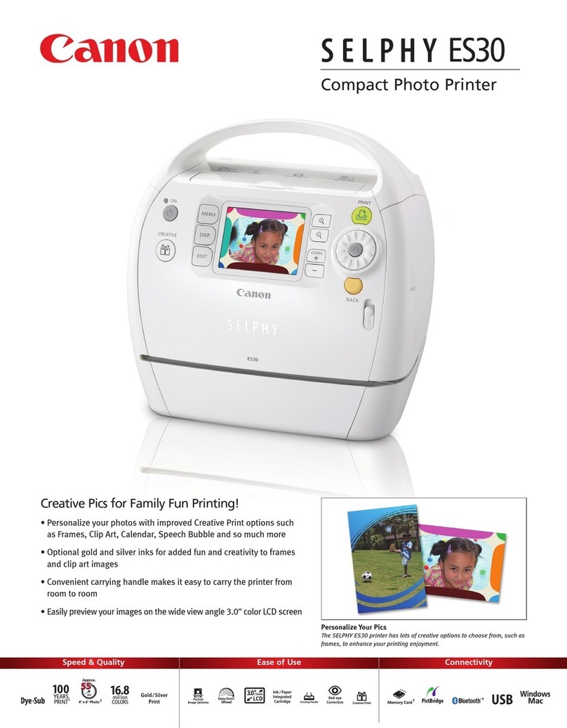 Canon SELPHY ES30 User manual
