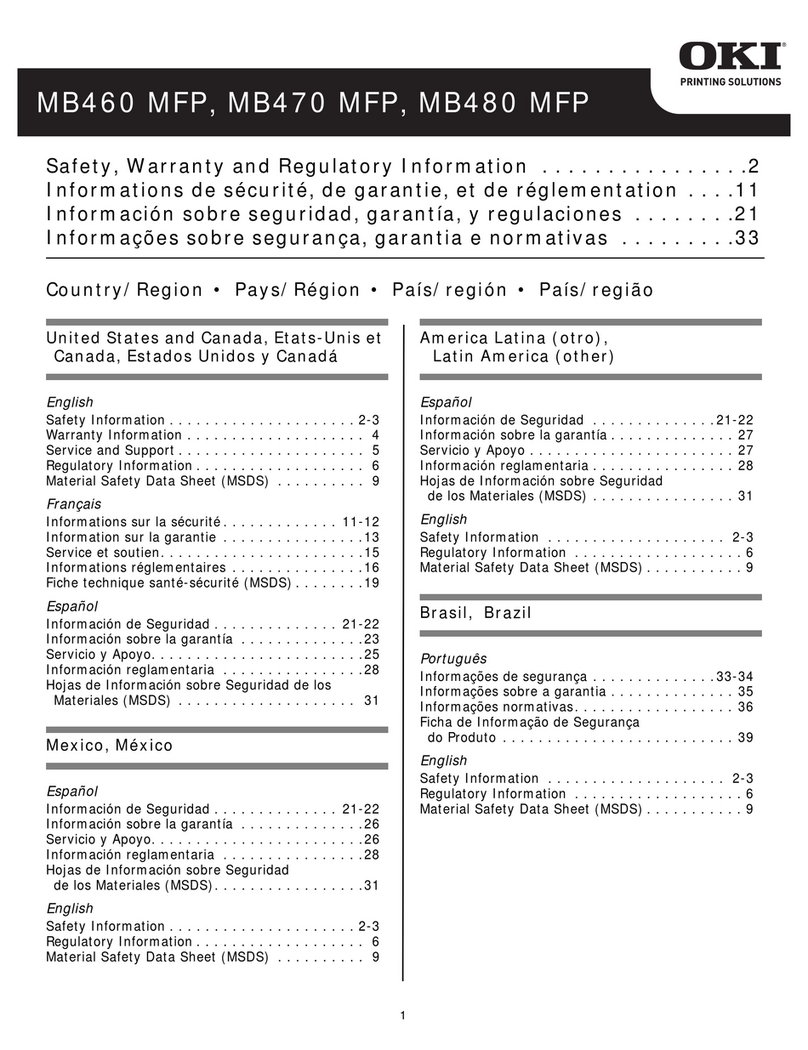 Oki MB460MFP User manual
