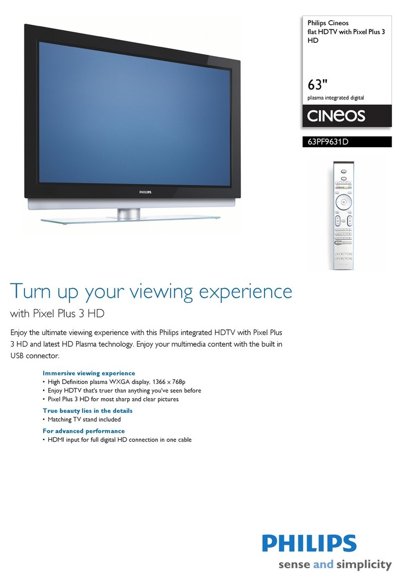 Philips Cineos 63PF9631D User manual