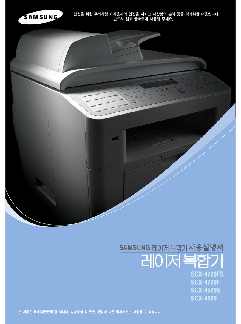 Samsung SCX-4720F User manual Samsung SCX-4720F User manual