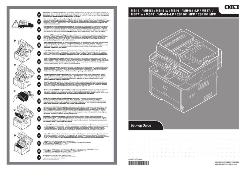 Oki MB441MFP User manual Oki MB441MFP User manual