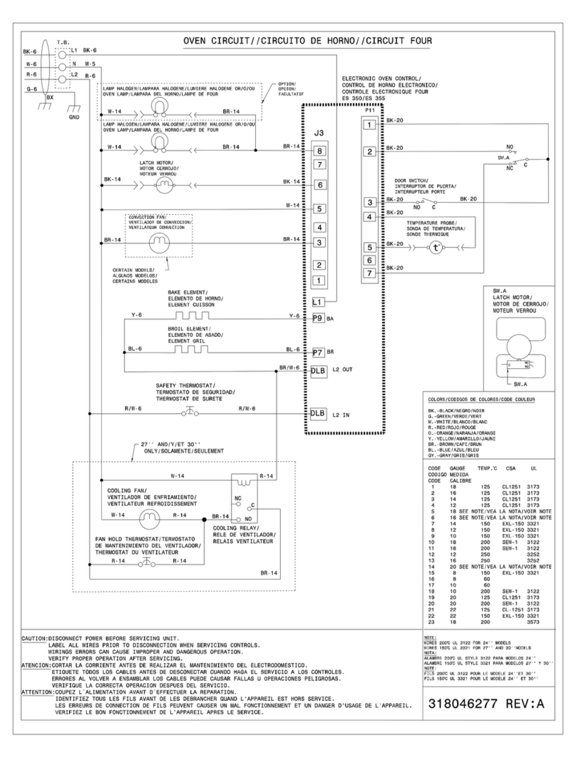 Frigidaire FFEW3025LB Service manual