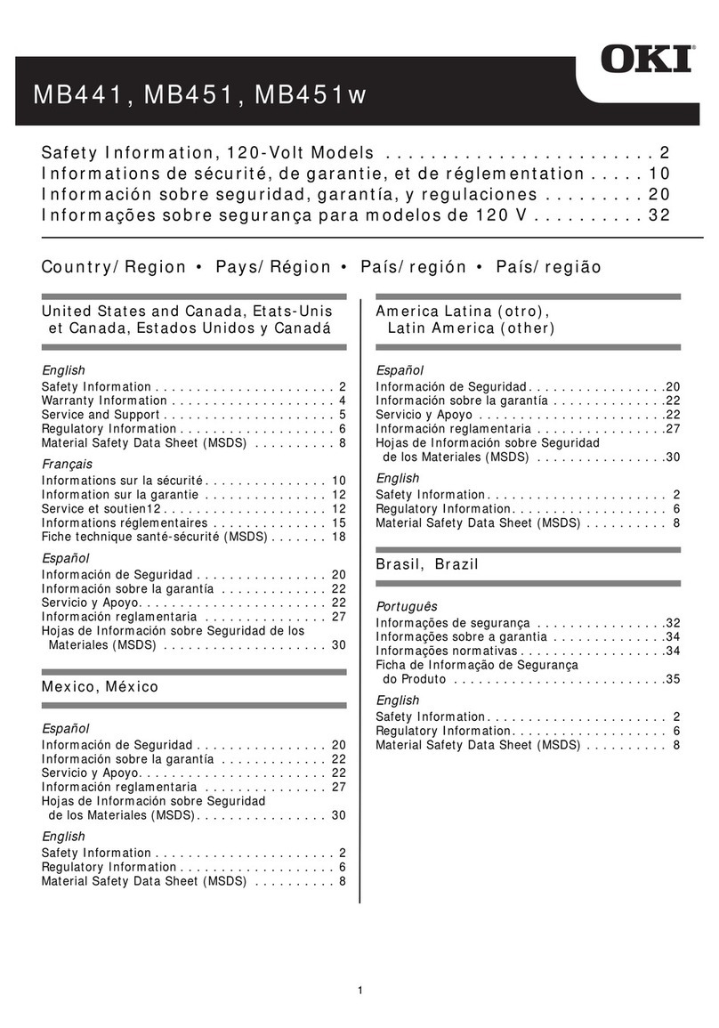 Oki MB441MFP Original instructions