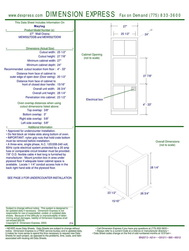 Maytag MEW5527DDB User guide
