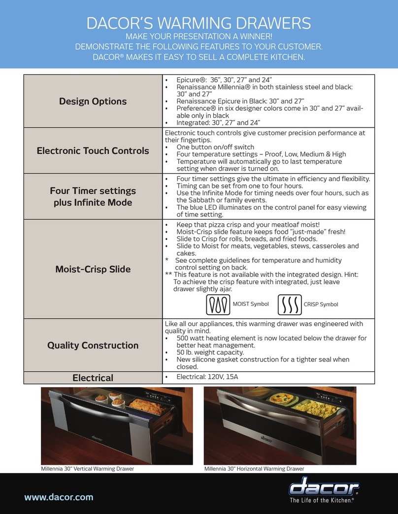 Dacor ERWD27 User manual Dacor ERWD27 User manual